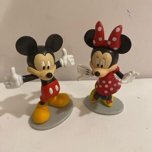 Disney Mickey and Minnie Mouse Red and Black Figurines (PH)
